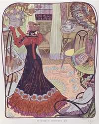Intérieur moderne, 1900